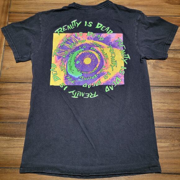Teenage Black Unisex Tee "Reality Is Dead" - Size Small - Picture 3 of 8